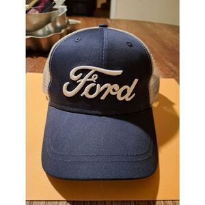 Infinity Ford Blue White Adjustable Baseball Cap Trucker Hat One Size